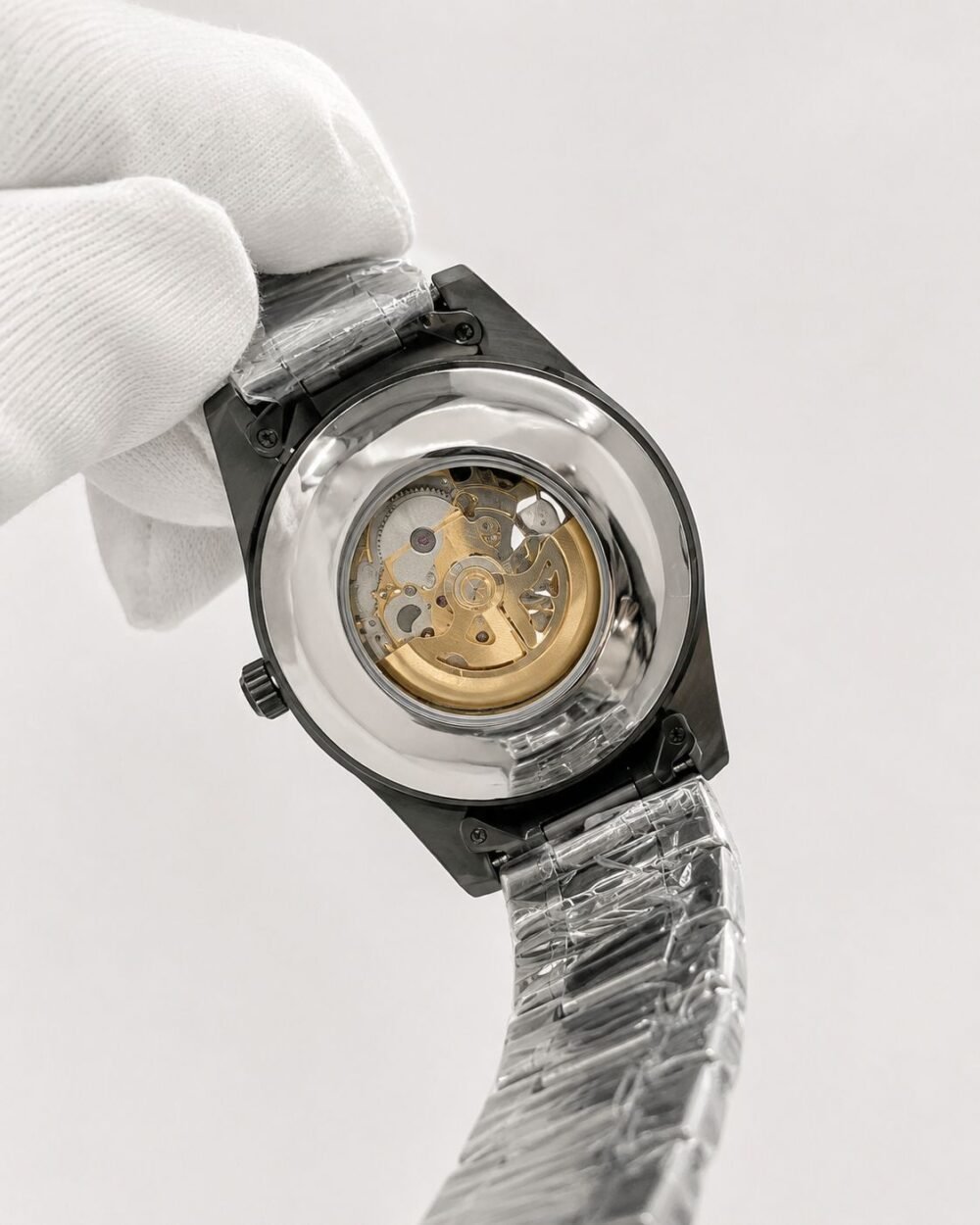 Мъжки Rolex Skeleton Black / Gold #177