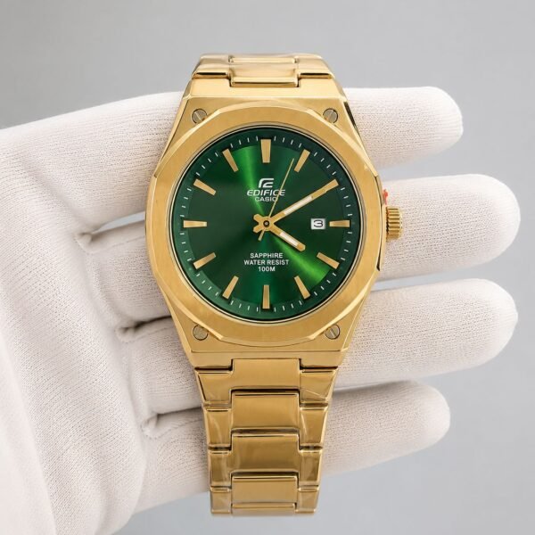 Мъжки Casio Edifice Green Dial Gold #150