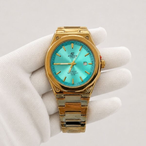 Мъжки Casio Edifice Tiffany Dial Gold #147