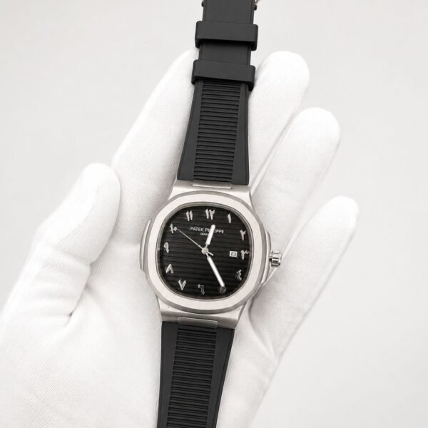 Мъжки Patek Philippe Nautilus Black Arabic Dial Rubber #267