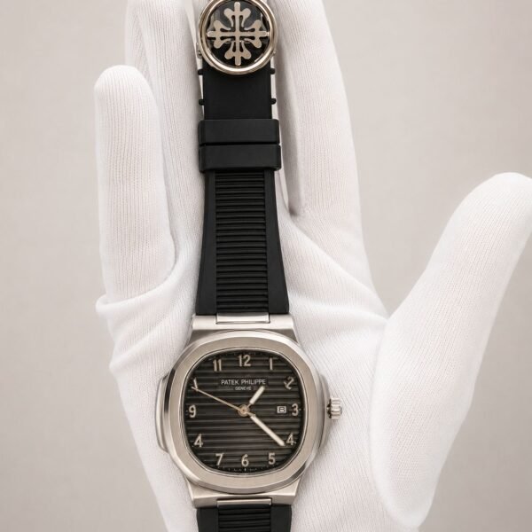 Мъжки Patek Philippe Nautilus Black Rubber Strap #195