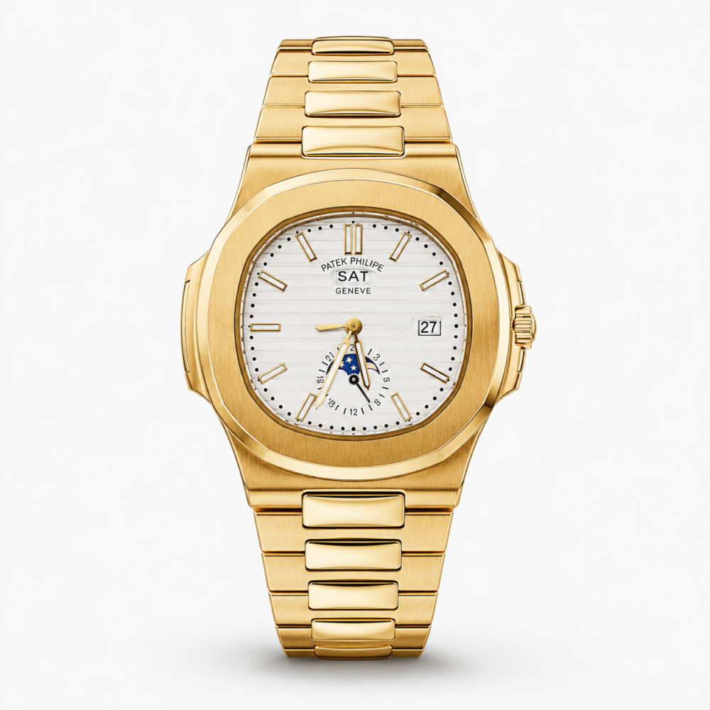 Мъжки Patek Philippe Nautilus Gold / White #220