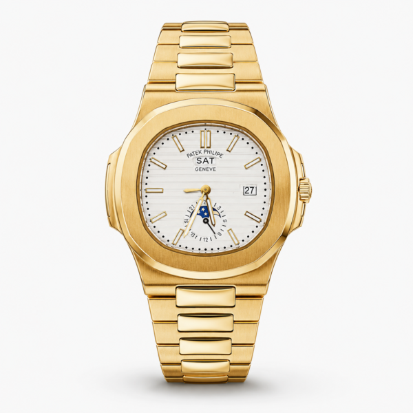 Мъжки Patek Philippe Nautilus Gold / White #220