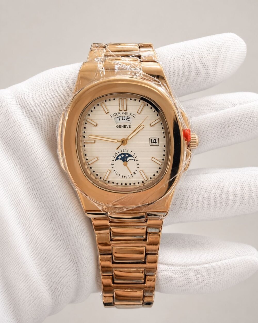 Мъжки Patek Philippe Nautilus Moonphase Rose Gold #110