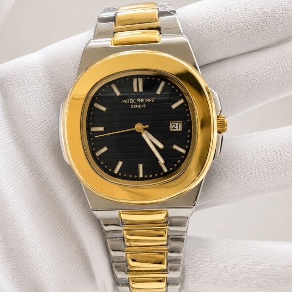 Мъжки Patek Philippe Nautilus Two-Tone Black Dial #108
