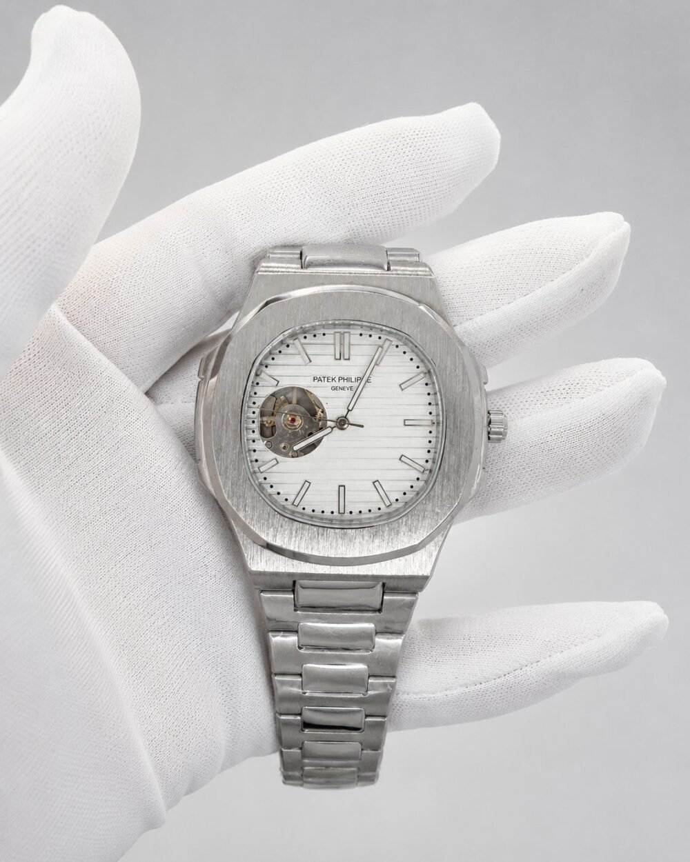 Мъжки Patek Philippe Nautilus White Dial Steel #143