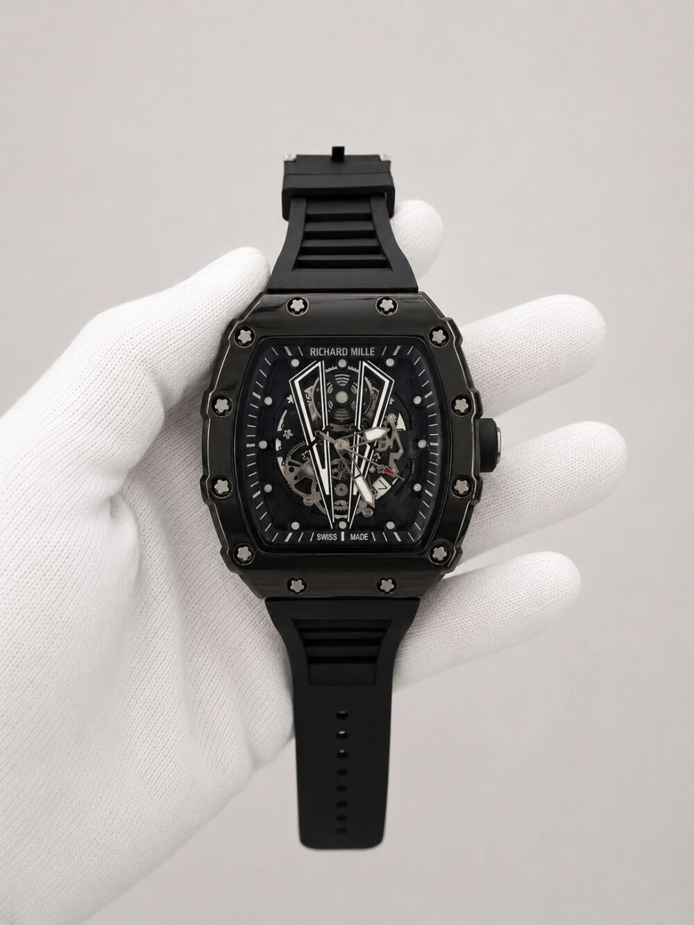 Мъжки Richard Mille Skeleton All Black #180