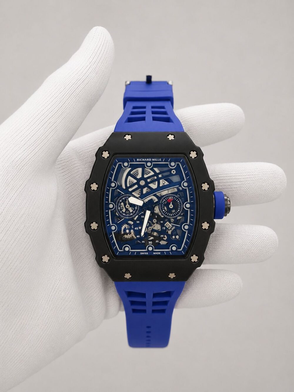 Мъжки Richard Mille Skeleton Black / Blue #169