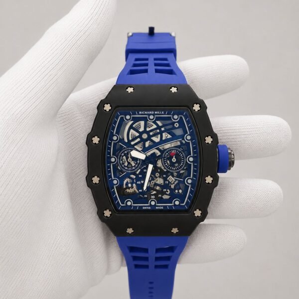 Мъжки Richard Mille Skeleton Black / Blue #169