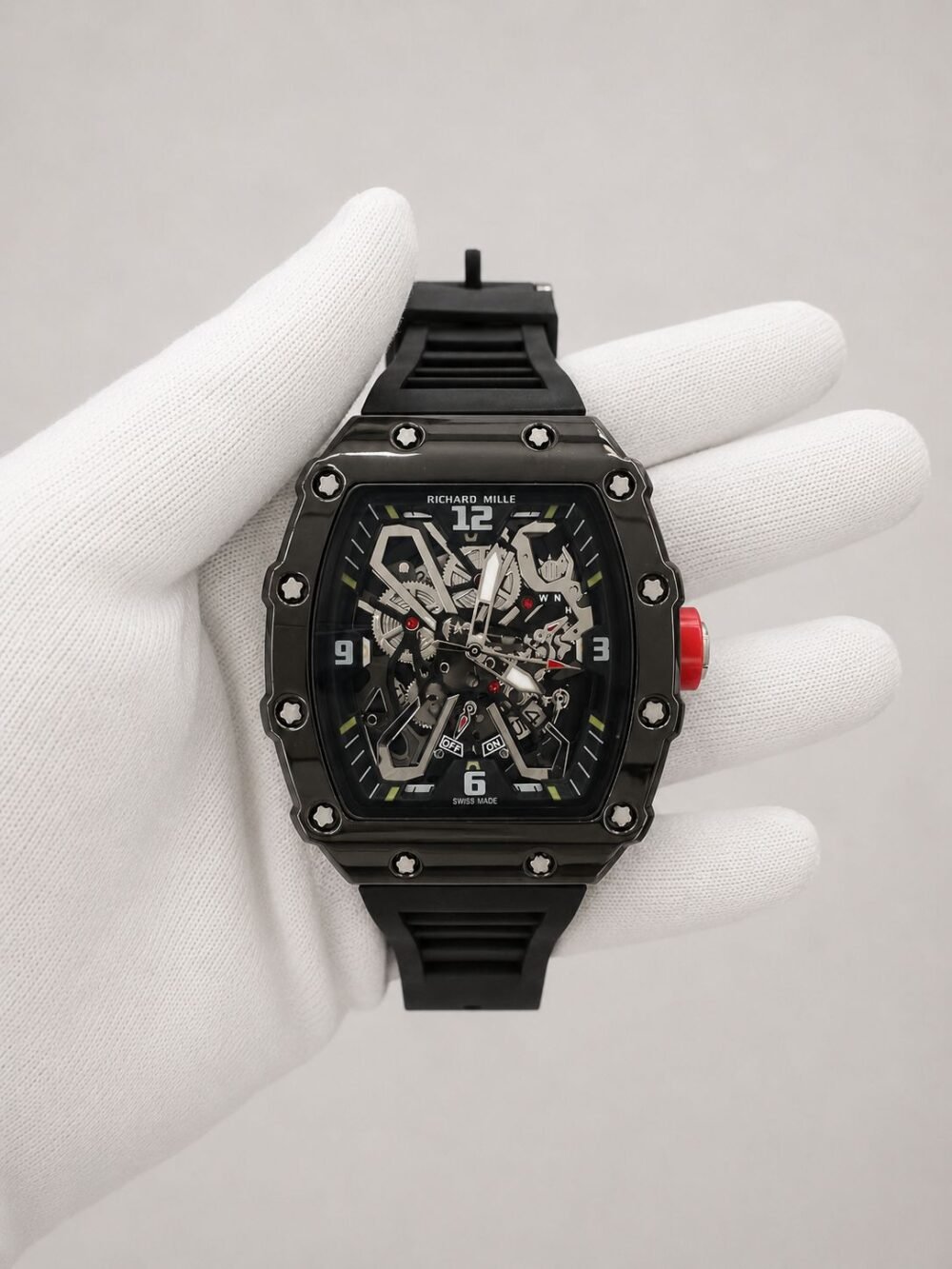Мъжки Richard Mille Skeleton Black Carbon #182