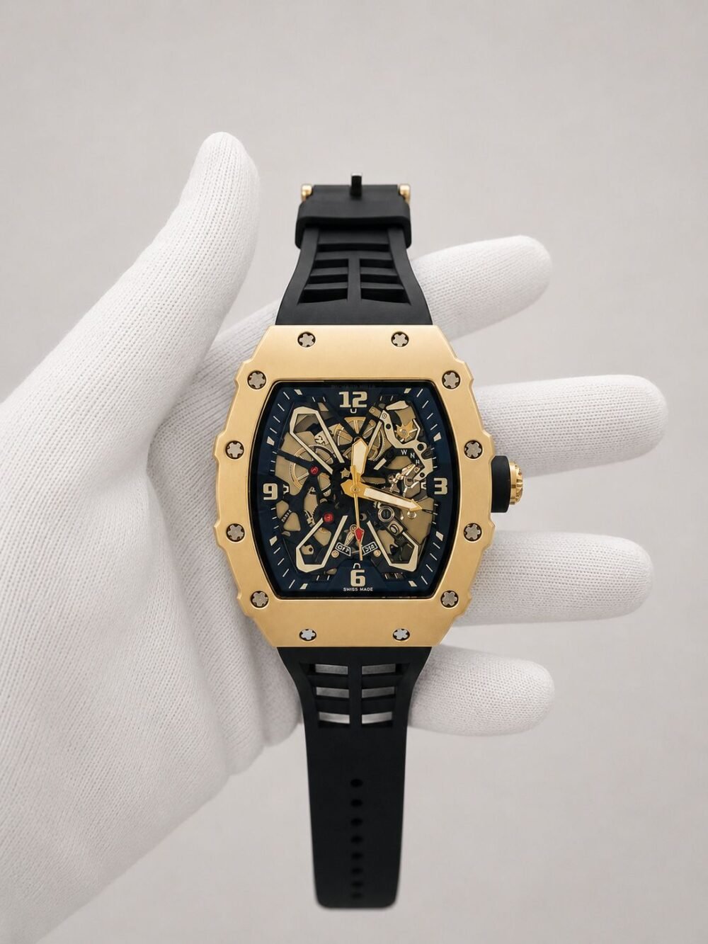 Мъжки Richard Mille Skeleton Gold / Black #170