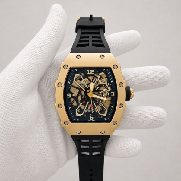 Мъжки Richard Mille Skeleton Gold / Black #170