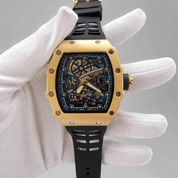 Мъжки Richard Mille Skeleton Gold / Black II #173