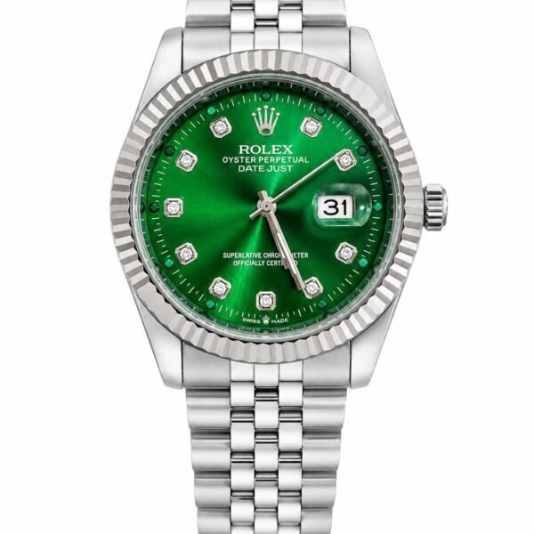 Мъжки Rolex Datejust Green Diamond Dial Steel #130