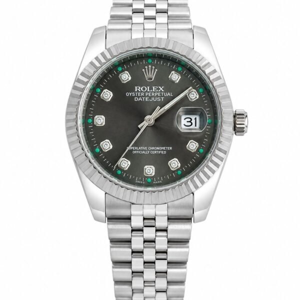Мъжки Rolex Datejust Grey Diamond Dial Steel #136