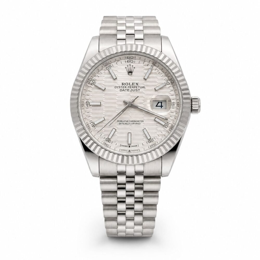Мъжки Rolex Datejust Silver Fluted Dial Steel #140