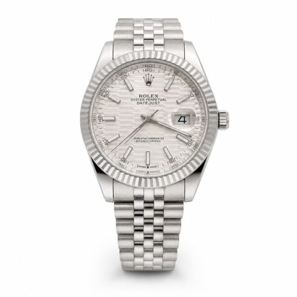 Мъжки Rolex Datejust Silver Fluted Dial Steel #140