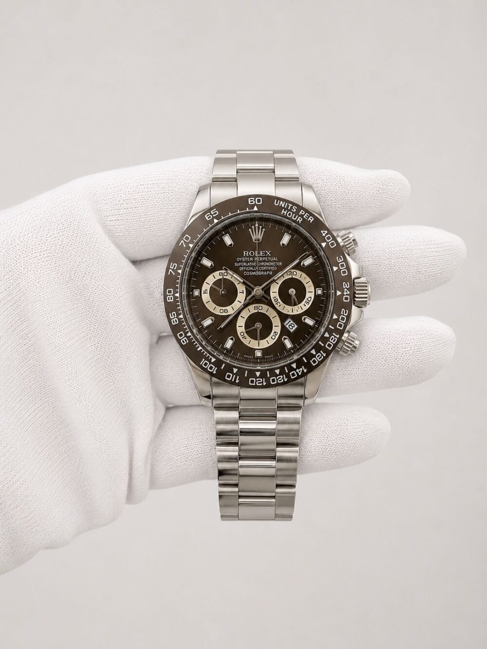 Мъжки Rolex Daytona Chocolate Dial Steel #114
