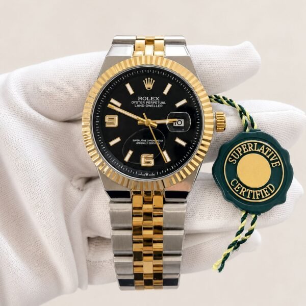 Мъжки Rolex Land-Dweller Black Dial Gold / Steel #103