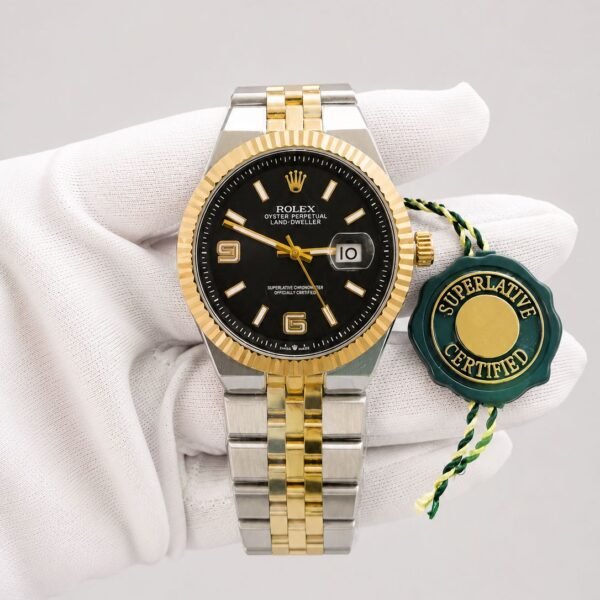 Мъжки Rolex Land-Dweller Black Dial Gold / Steel III #117