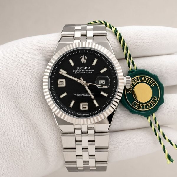 Мъжки Rolex Land-Dweller Black Motif Dial Steel #109