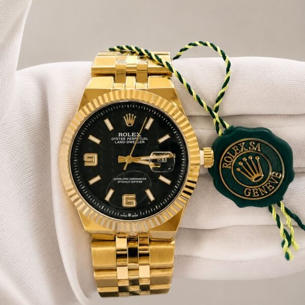 Мъжки Rolex Land-Dweller Gold / Black Dial #105
