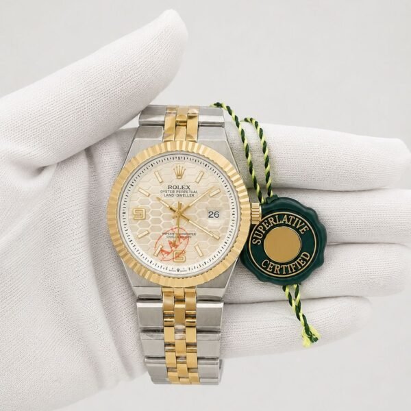 Мъжки Rolex Land-Dweller Two-Tone Honeycomb Dial #154