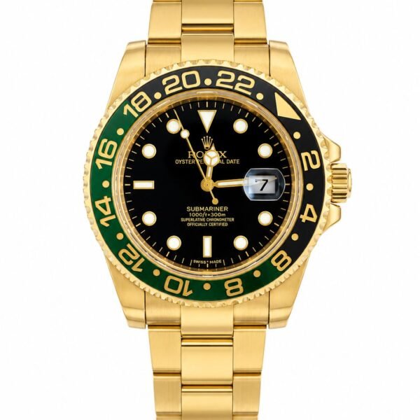 Мъжки Rolex Submariner Gold / Green-Black Bezel #129