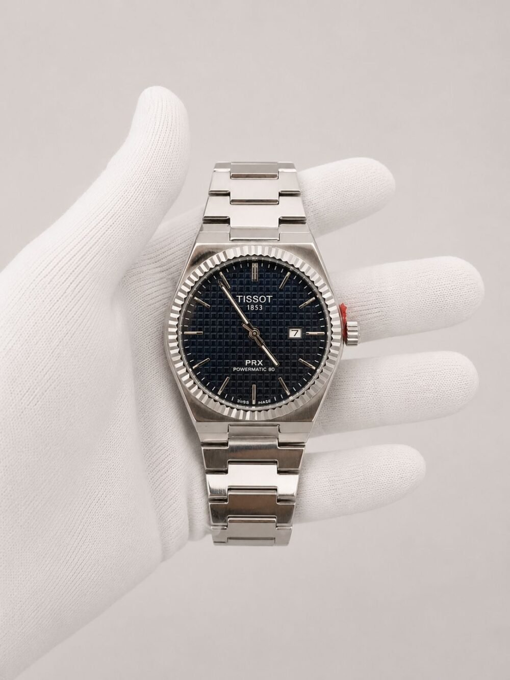 Мъжки Tissot PRX Powermatic 80 Blue Dial Steel #168