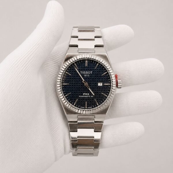 Мъжки Tissot PRX Powermatic 80 Blue Dial Steel #168