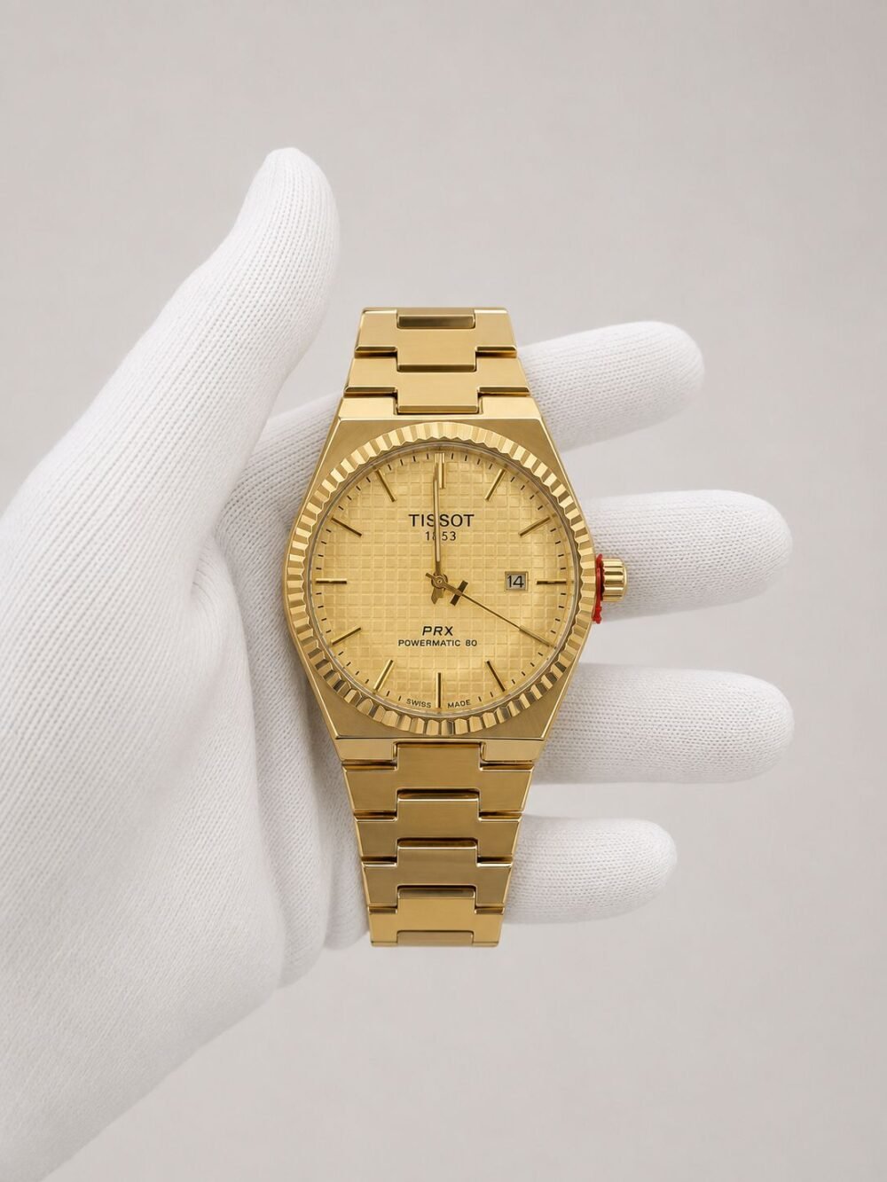 Мъжки Tissot PRX Powermatic 80 Gold / Champagne #162
