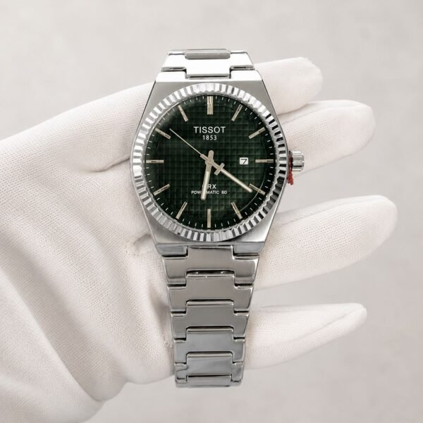 Мъжки Tissot PRX Powermatic 80 Green Dial Steel #165