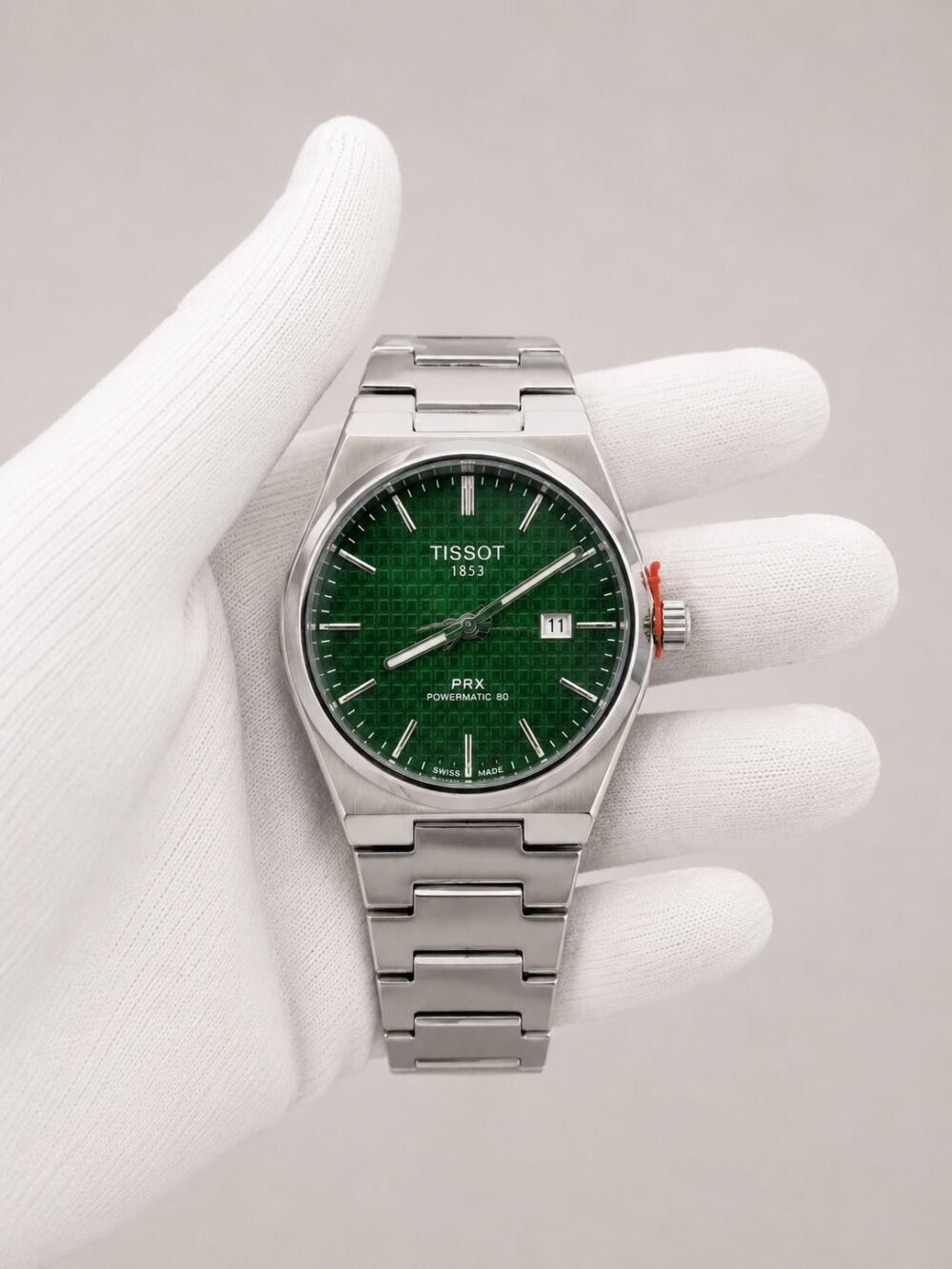 Мъжки Tissot PRX Powermatic 80 Green Dial Steel II #166