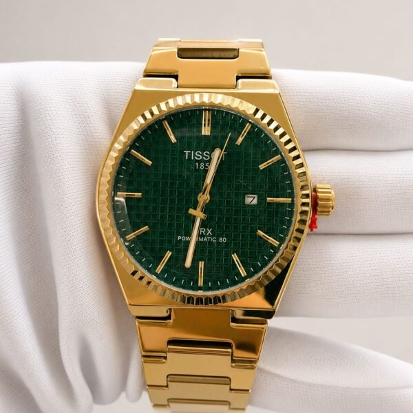 Мъжки Tissot PRX Powermatic 80 Green / Gold #188