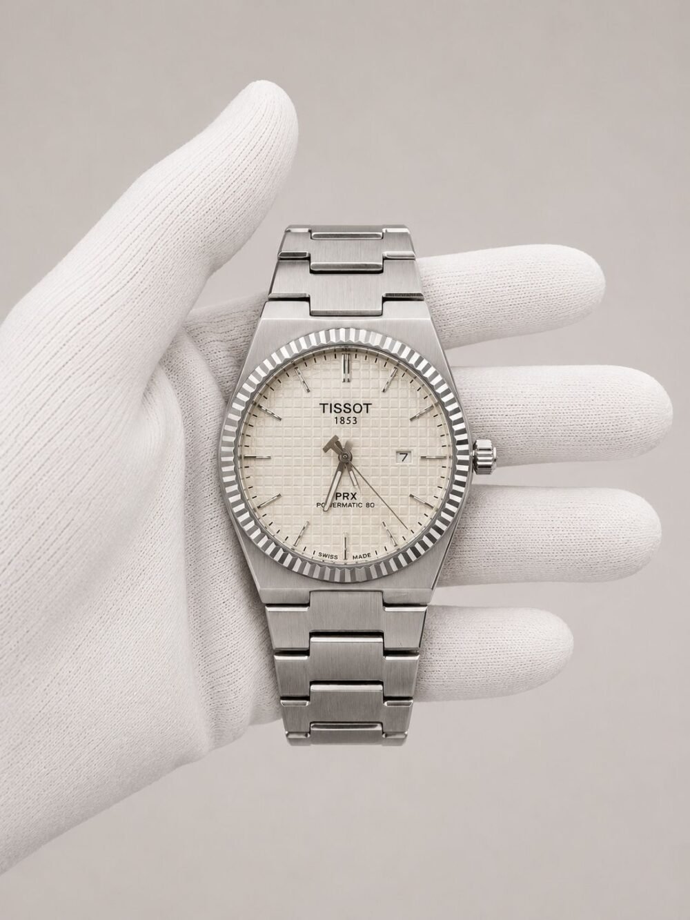 Мъжки Tissot PRX Powermatic 80 Silver Dial Steel #187