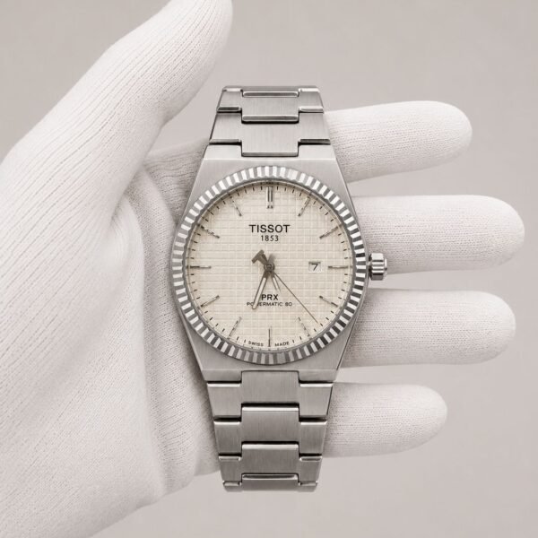 Мъжки Tissot PRX Powermatic 80 Silver Dial Steel #187