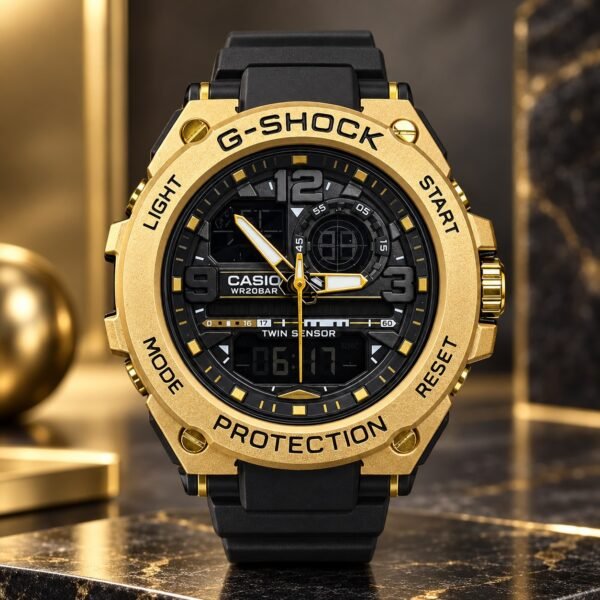 Мъжки Casio G-Shock G-Steel Twin Sensor Gold / Black #418