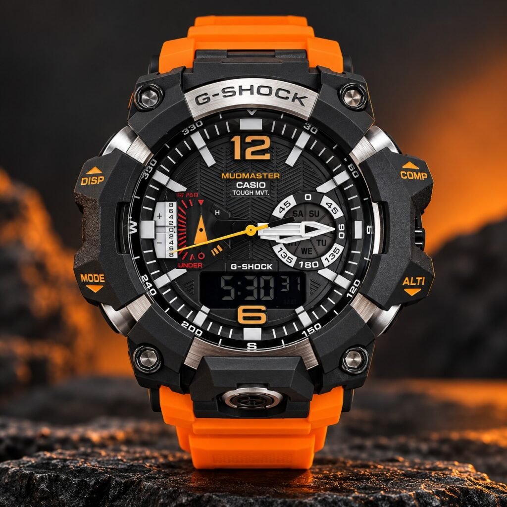 Мъжки Casio G-Shock Mudmaster Black / Orange #424
