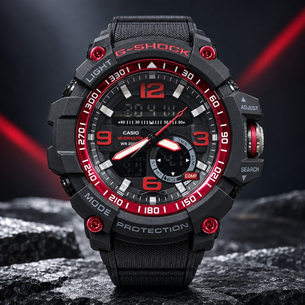 Мъжки Casio G-Shock Mudmaster Compass Black / Red #426