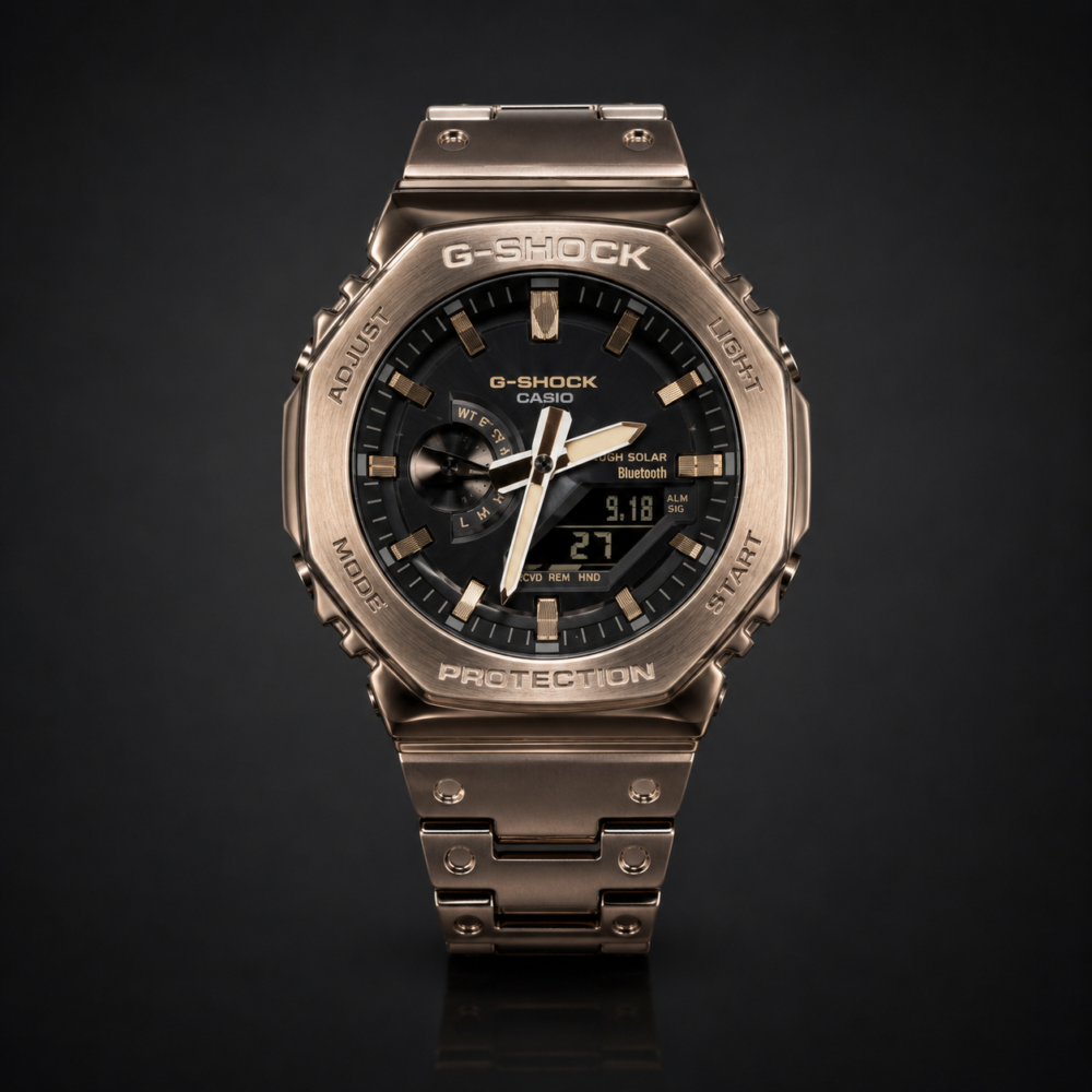 Мъжки Casio G-Shock Full Metal Rose Gold / Black Dial #310