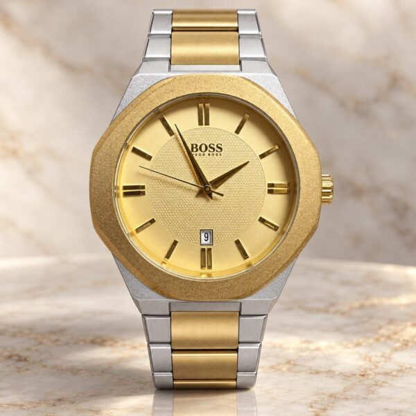 Мъжки Hugo Boss Octagon Two-Tone / Champagne Dial #362