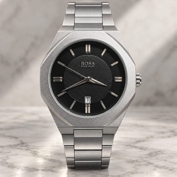 Мъжки Hugo Boss Octagon Steel / Black Dial #363