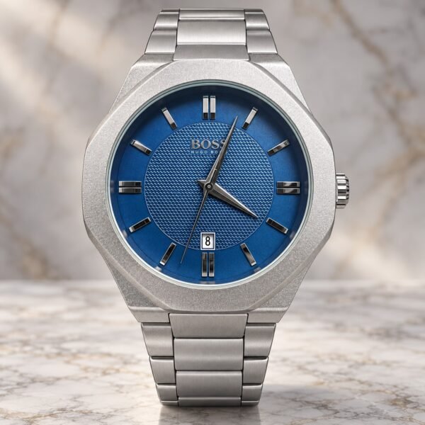 Мъжки Hugo Boss Octagon Steel / Blue Dial #364