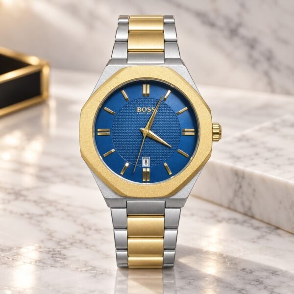 Мъжки Hugo Boss Octagon Two-Tone / Blue Dial #372