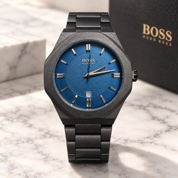 Мъжки Hugo Boss Octagon Black / Blue Dial #374