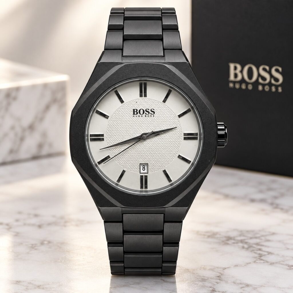 Мъжки Hugo Boss Octagon Black / White Dial #378