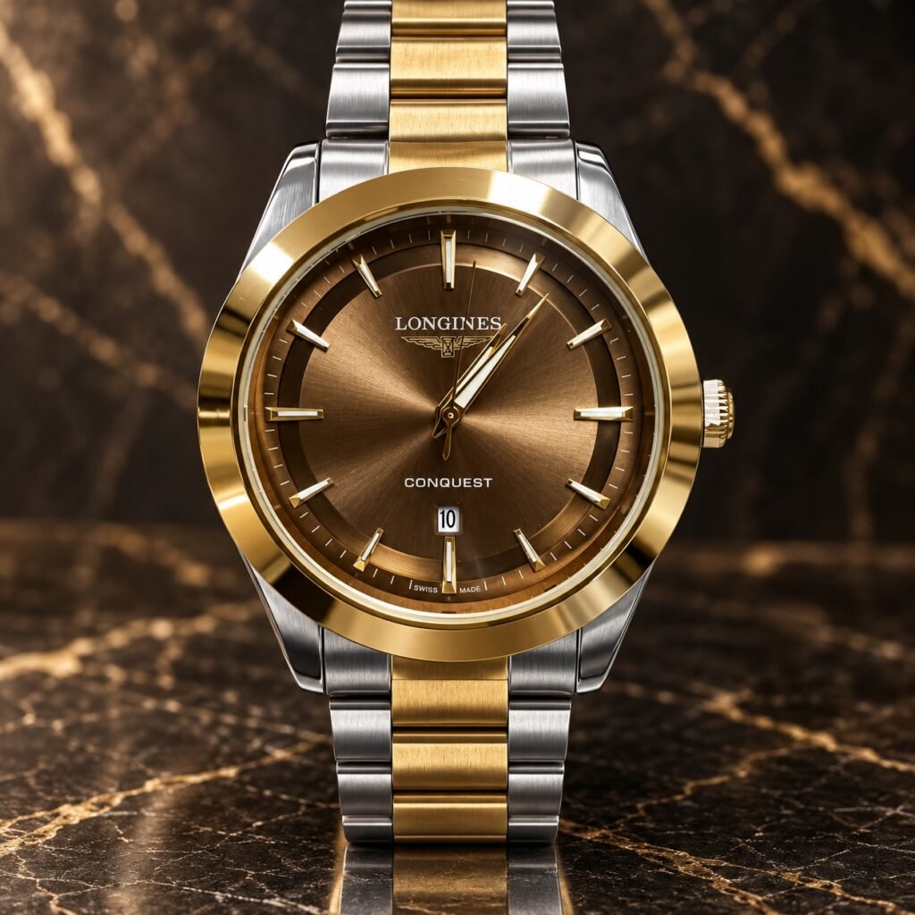 Мъжки Longines Conquest Two-Tone / Brown Dial #392