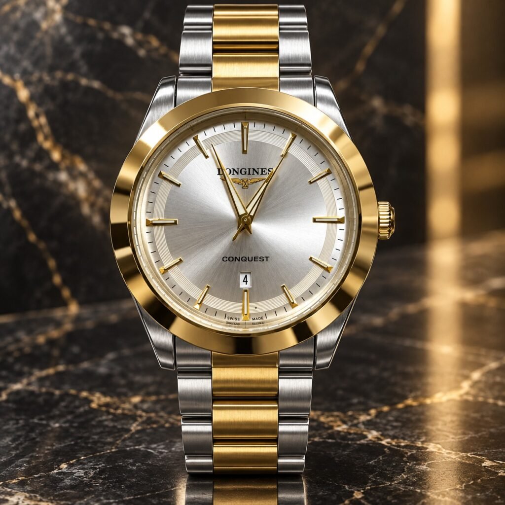 Мъжки Longines Conquest Two-Tone / Silver Dial #393