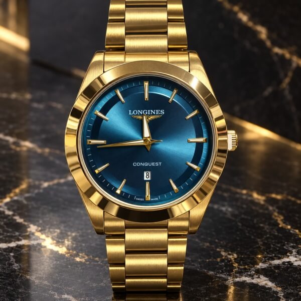Мъжки Longines Conquest Gold / Blue Dial #397