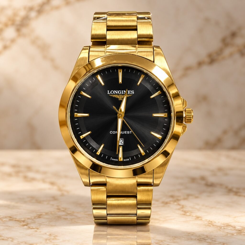 Мъжки Longines Conquest Gold / Black Dial #403